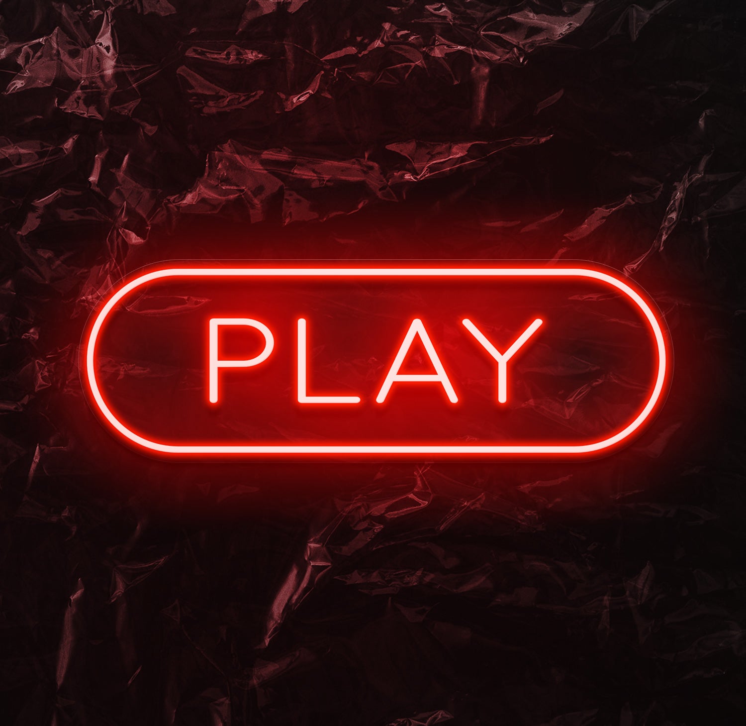 " Play" LED Neonschild - NEONEVERGLOW