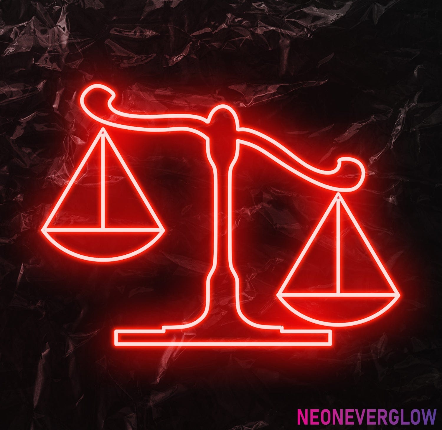 " Waage" LED Neonschild - NEONEVERGLOW