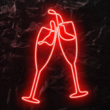 " Sektglas " LED Neonschild - NEONEVERGLOW