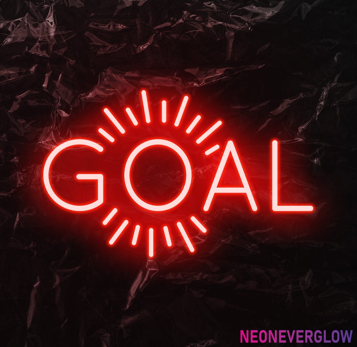 " Goal Ziele" LED Neonschild - NEONEVERGLOW