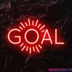 " Goal Ziele" LED Neonschild - NEONEVERGLOW