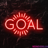 " Goal Ziele" LED Neonschild - NEONEVERGLOW