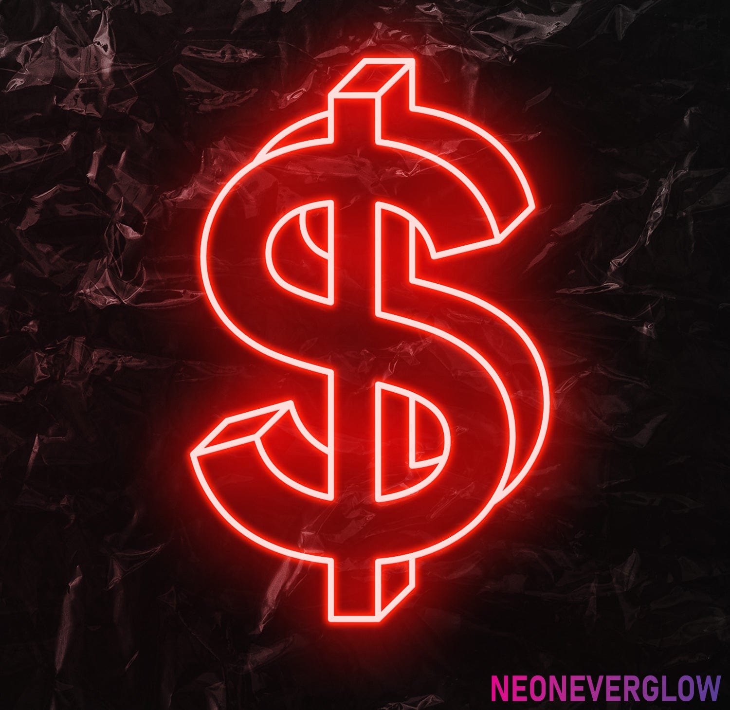" $ " LED Neonschild - NEONEVERGLOW
