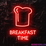 " Breakfast Time" LED Neonschild - NEONEVERGLOW