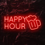 " Happy Hour" LED Neonschild - NEONEVERGLOW