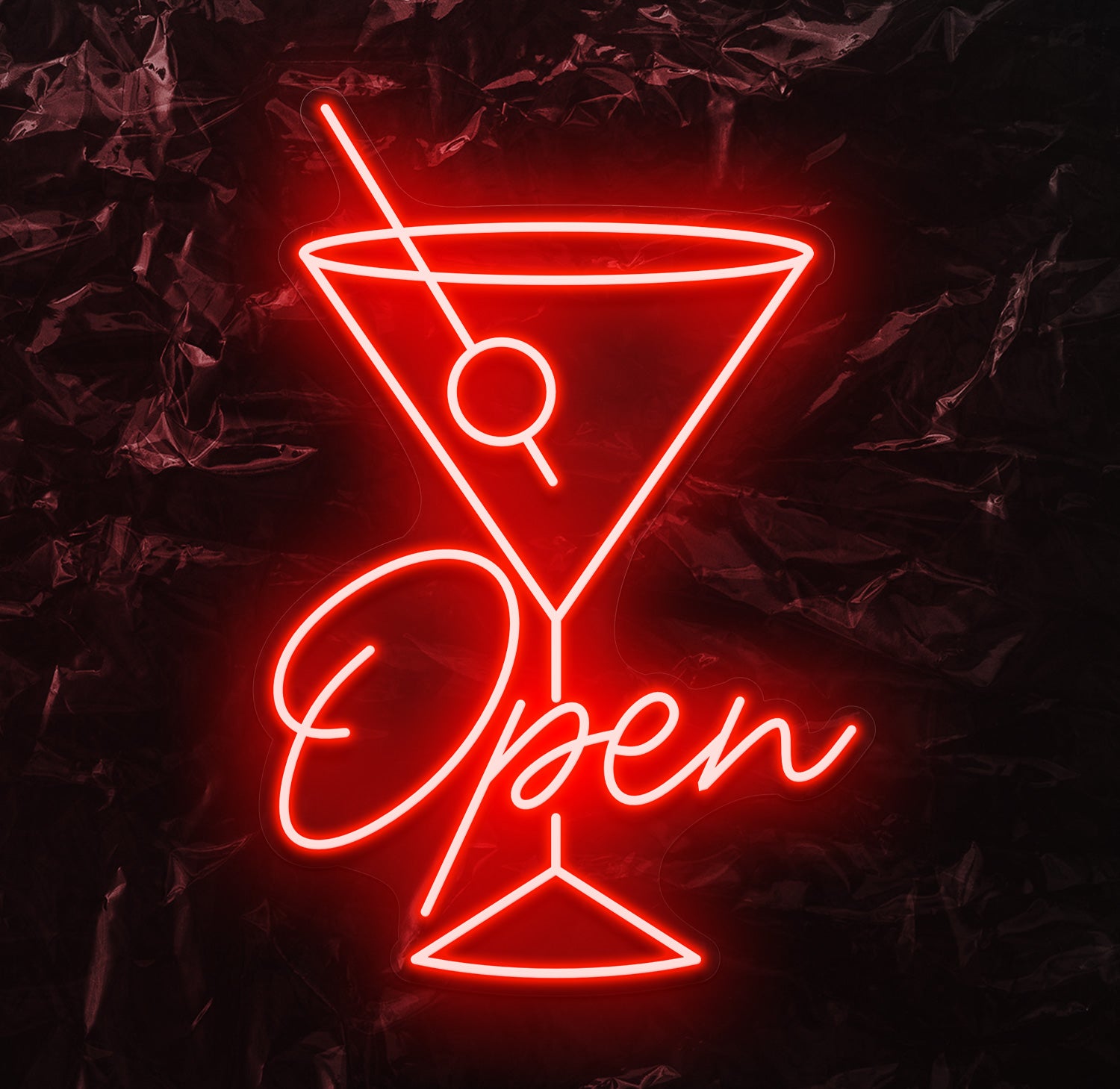 " Open " LED Neonschild - NEONEVERGLOW