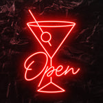 " Open " LED Neonschild - NEONEVERGLOW