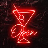 " Open " LED Neonschild - NEONEVERGLOW
