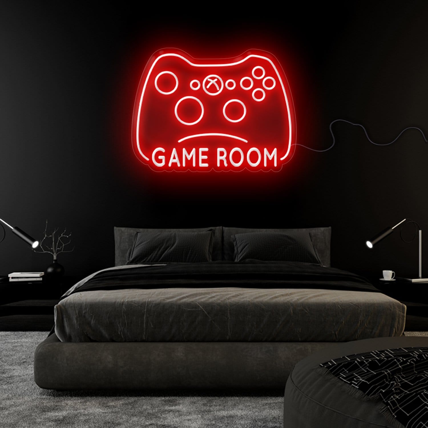 "Game Room" LED Gaming Neonschild Schriftzug Sign - NEONEVERGLOW