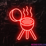" Grillen" LED Neonschild - NEONEVERGLOW
