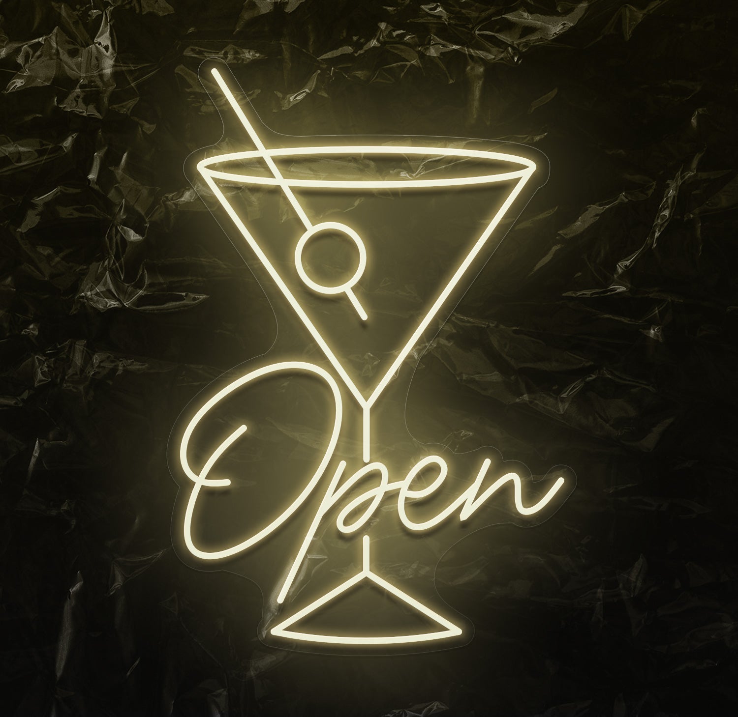 " Open " LED Neonschild - NEONEVERGLOW