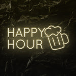 " Happy Hour" LED Neonschild - NEONEVERGLOW