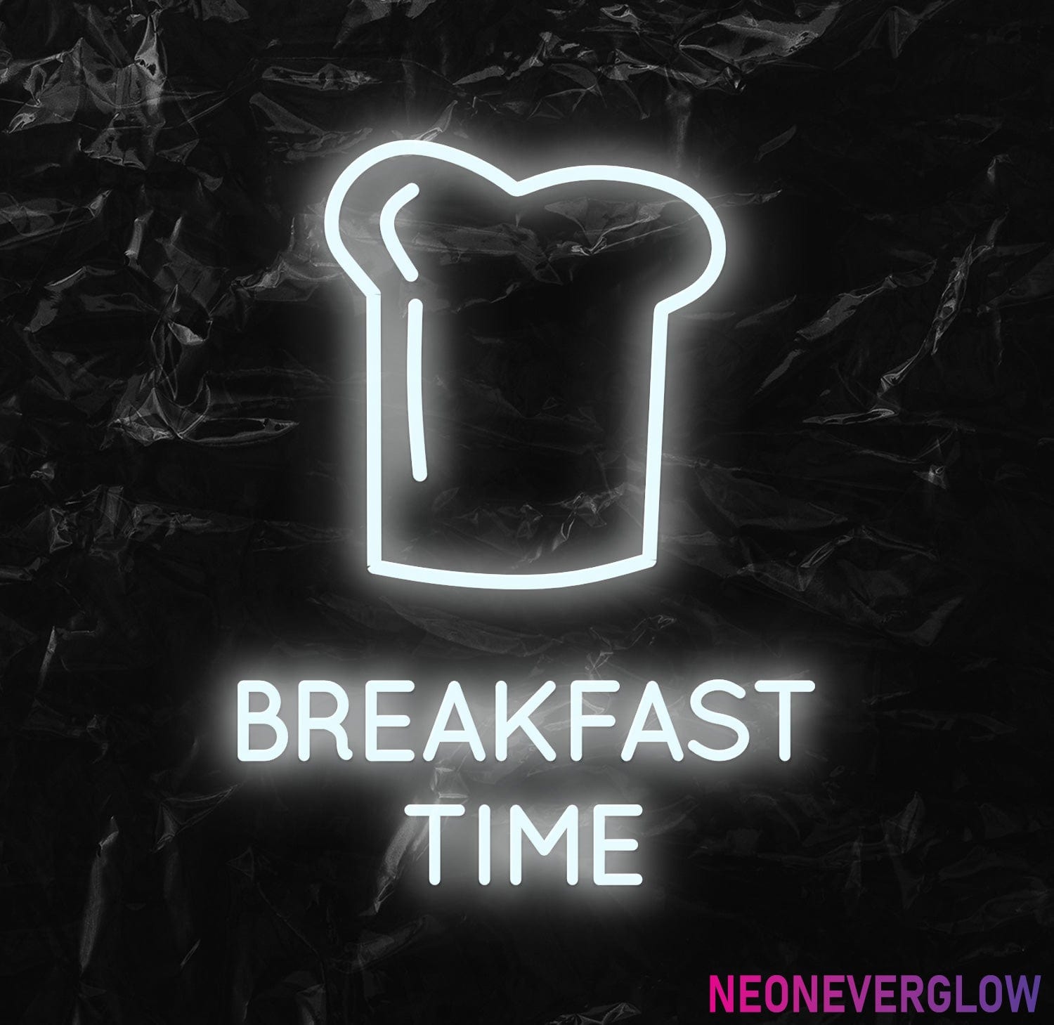" Breakfast Time" LED Neonschild - NEONEVERGLOW