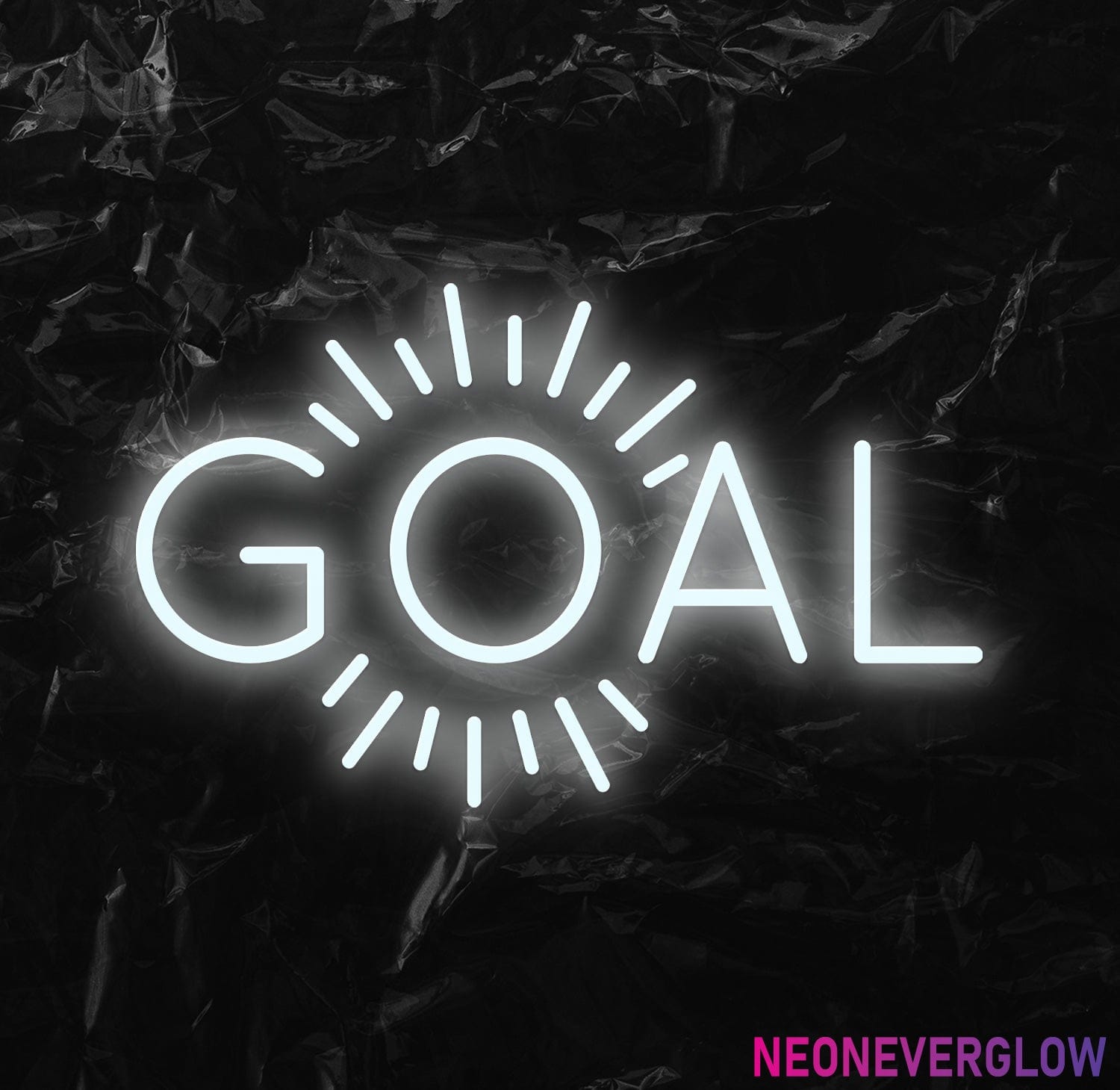 " Goal Ziele" LED Neonschild - NEONEVERGLOW