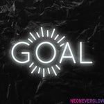 " Goal Ziele" LED Neonschild - NEONEVERGLOW
