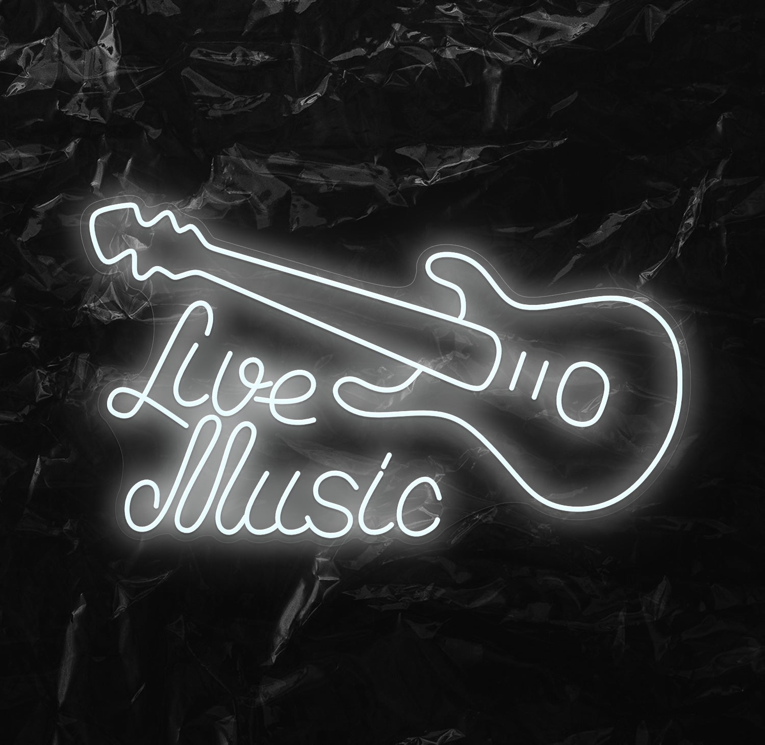 " Live Music" LED Neonschild - NEONEVERGLOW