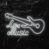" Live Music" LED Neonschild - NEONEVERGLOW