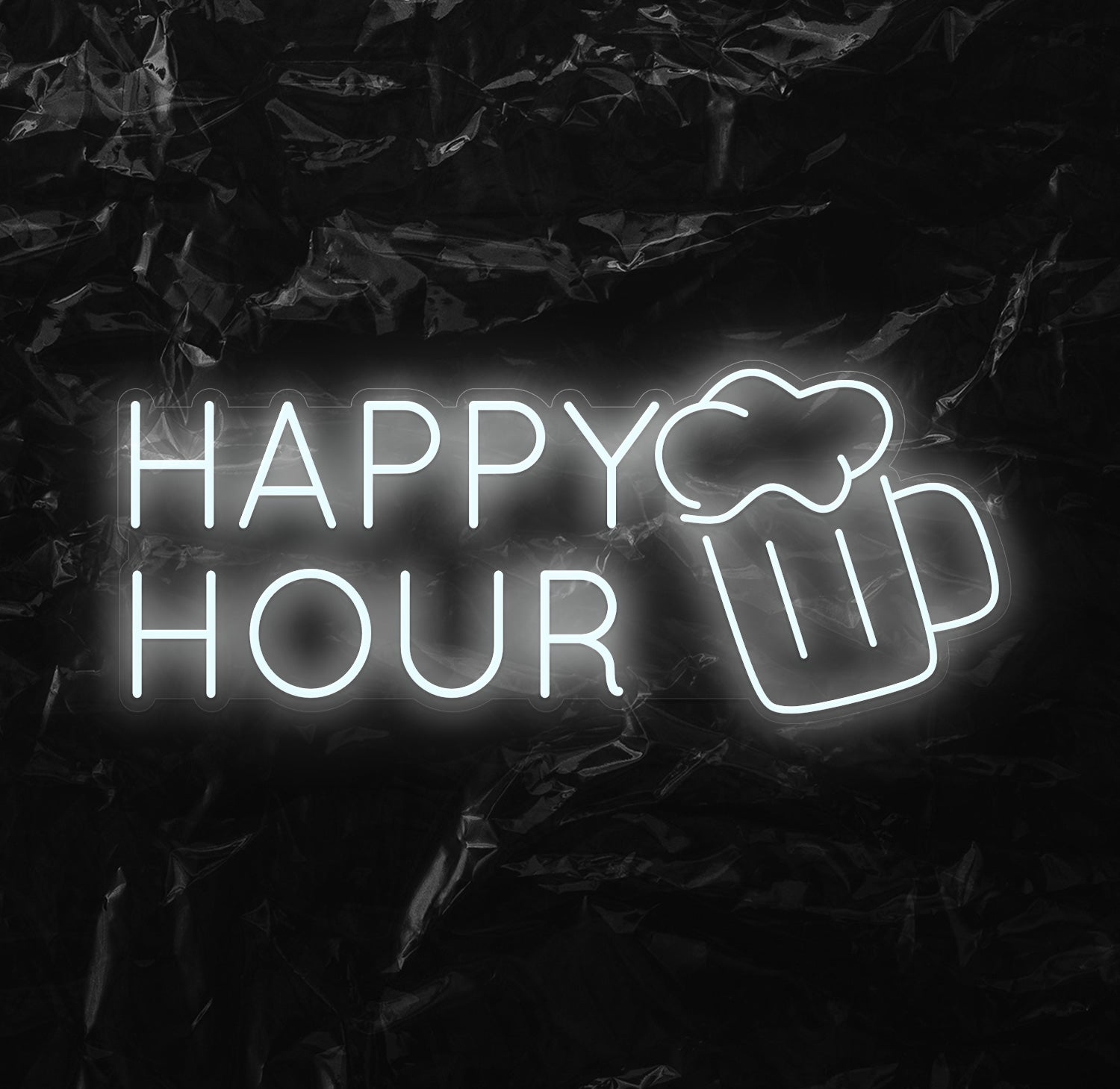 " Happy Hour" LED Neonschild - NEONEVERGLOW