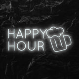 " Happy Hour" LED Neonschild - NEONEVERGLOW
