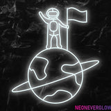 " Welt Ziel" LED Neonschild - NEONEVERGLOW