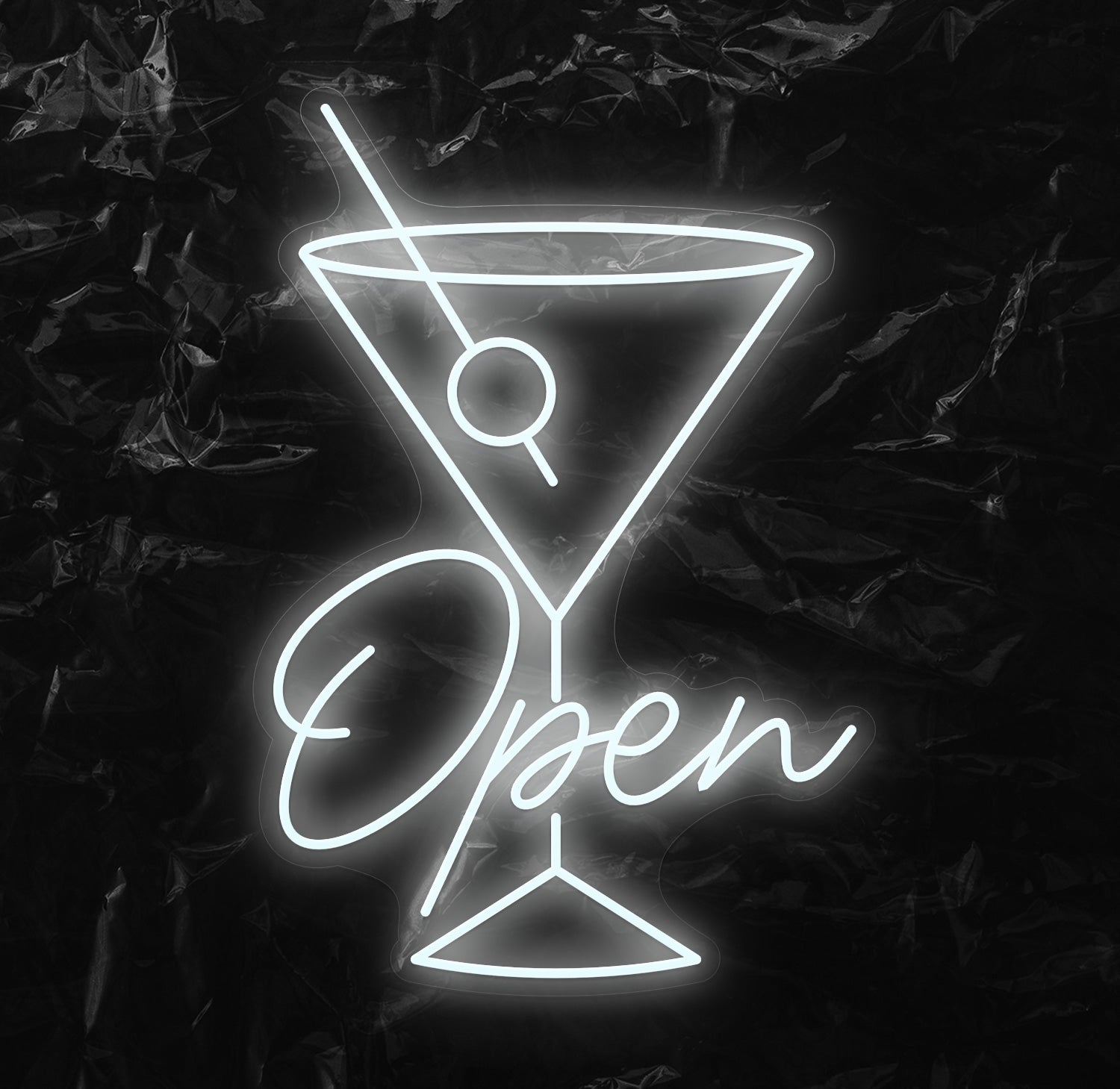 " Open " LED Neonschild - NEONEVERGLOW