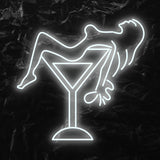 " Sektglas Wine " LED Neonschild - NEONEVERGLOW