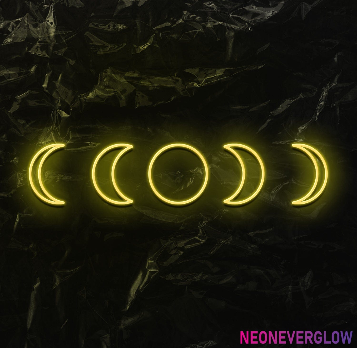 " Mond" LED Neonschild - NEONEVERGLOW