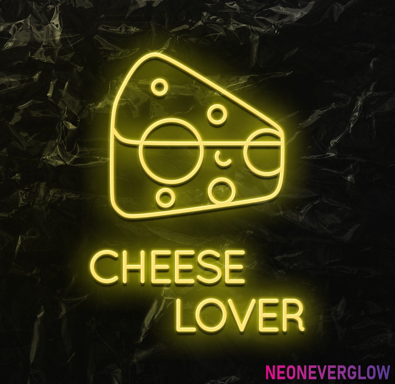 " Cheese Lover " LED Neonschild - NEONEVERGLOW
