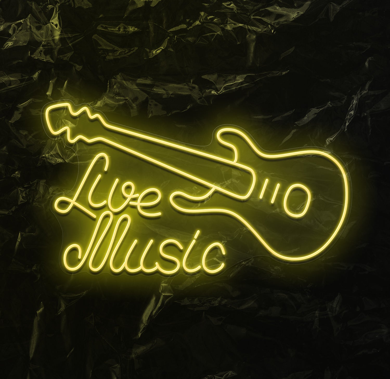 " Live Music" LED Neonschild - NEONEVERGLOW