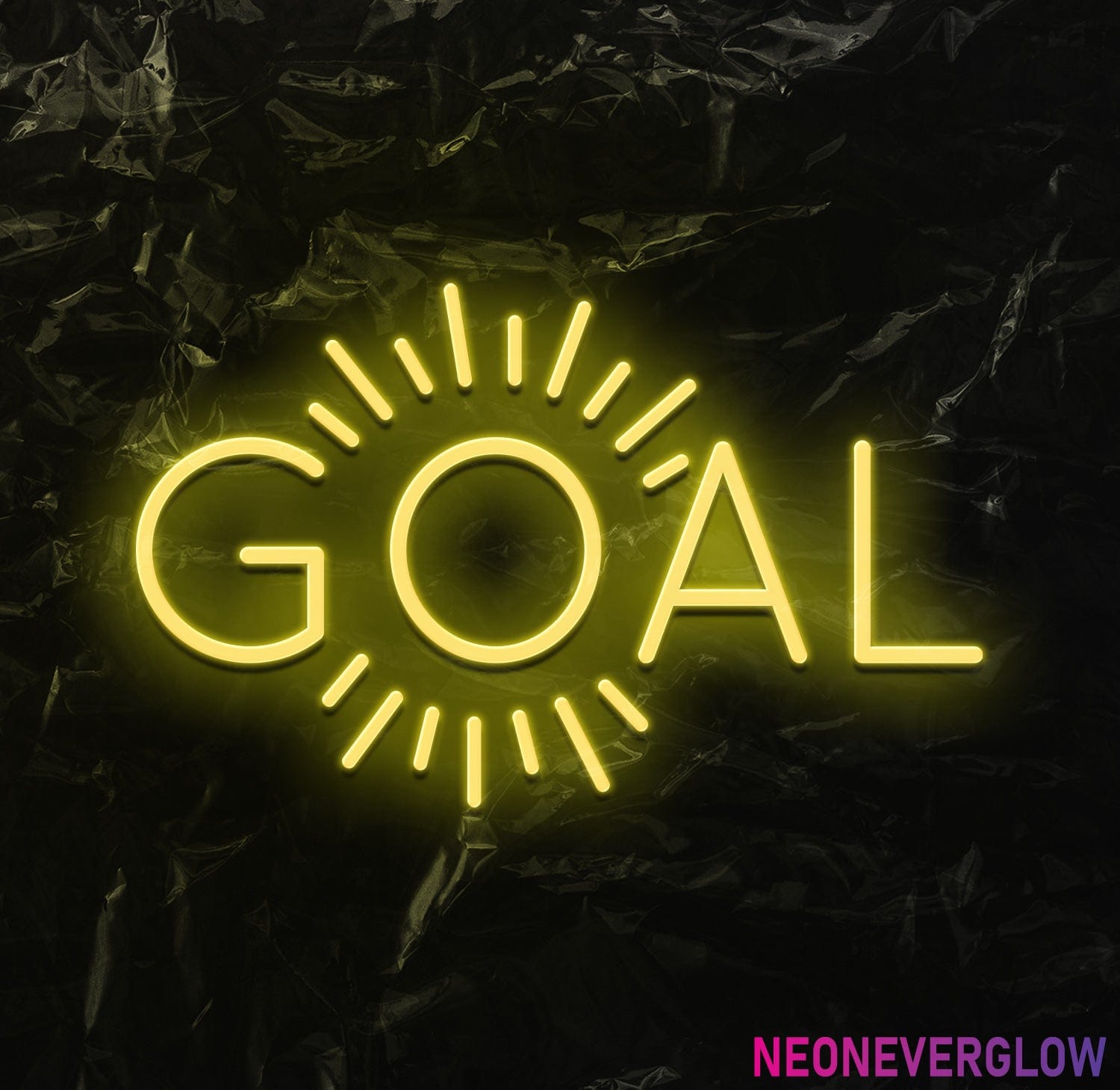 " Goal Ziele" LED Neonschild - NEONEVERGLOW