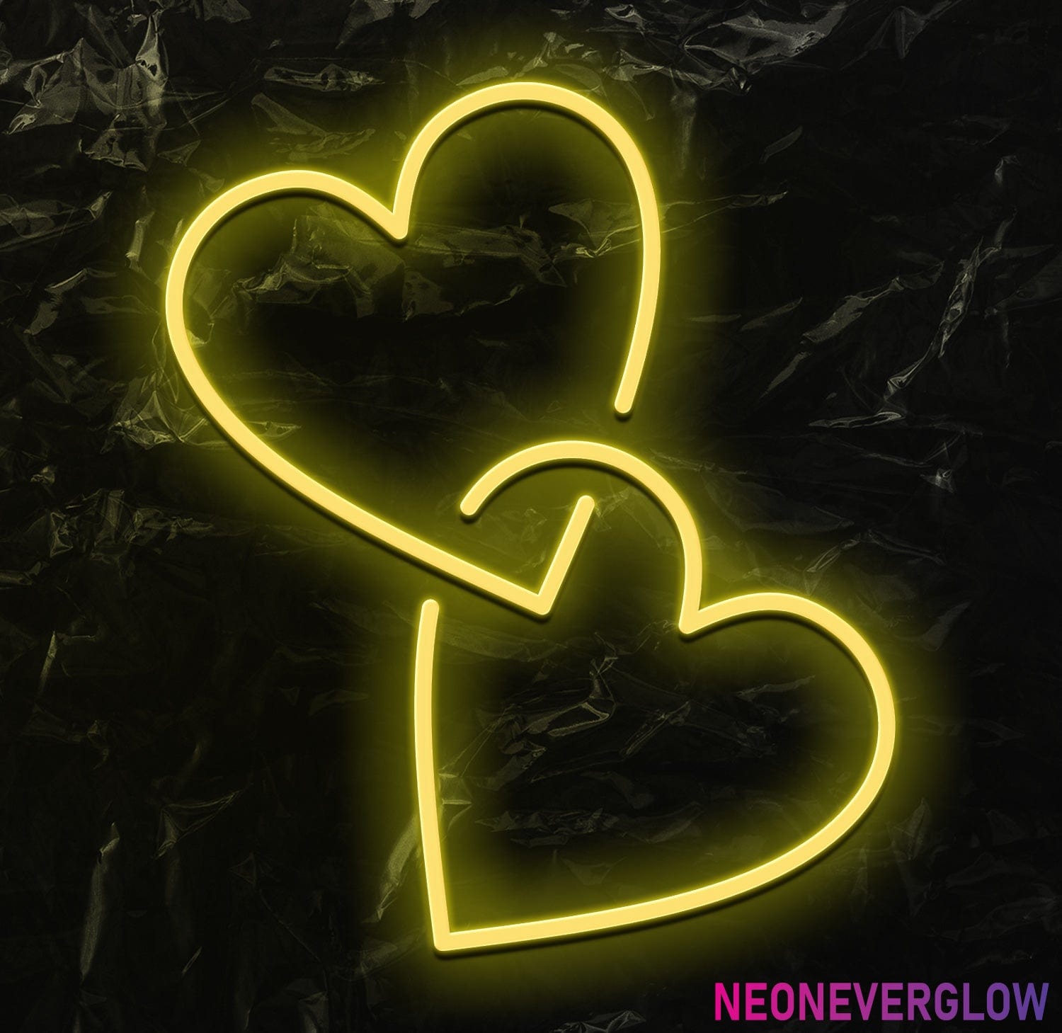 " Herz Together" LED Neonschild - NEONEVERGLOW