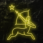 "Pfeilschütze" LED Neonschild - NEONEVERGLOW