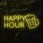 " Happy Hour" LED Neonschild - NEONEVERGLOW