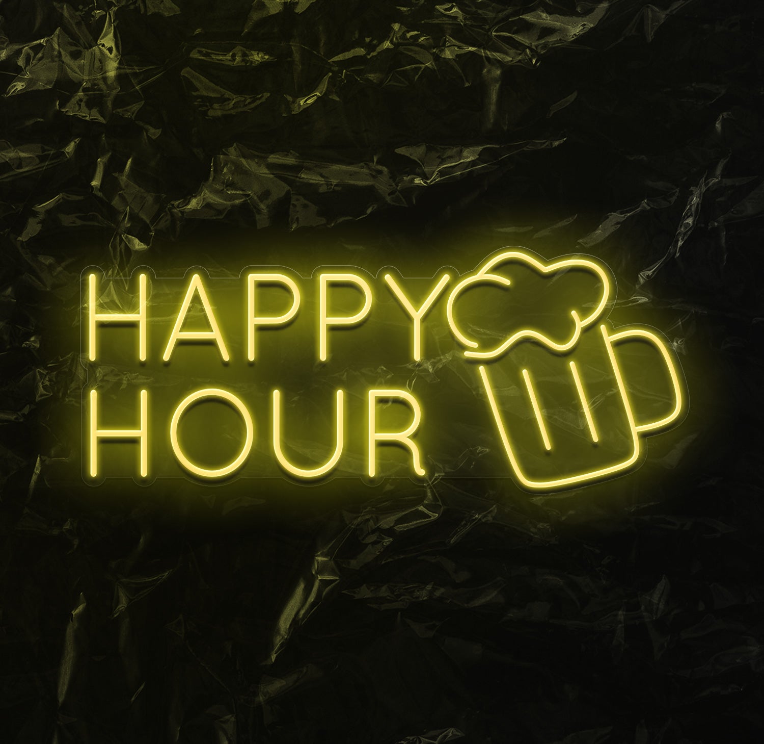 " Happy Hour" LED Neonschild - NEONEVERGLOW