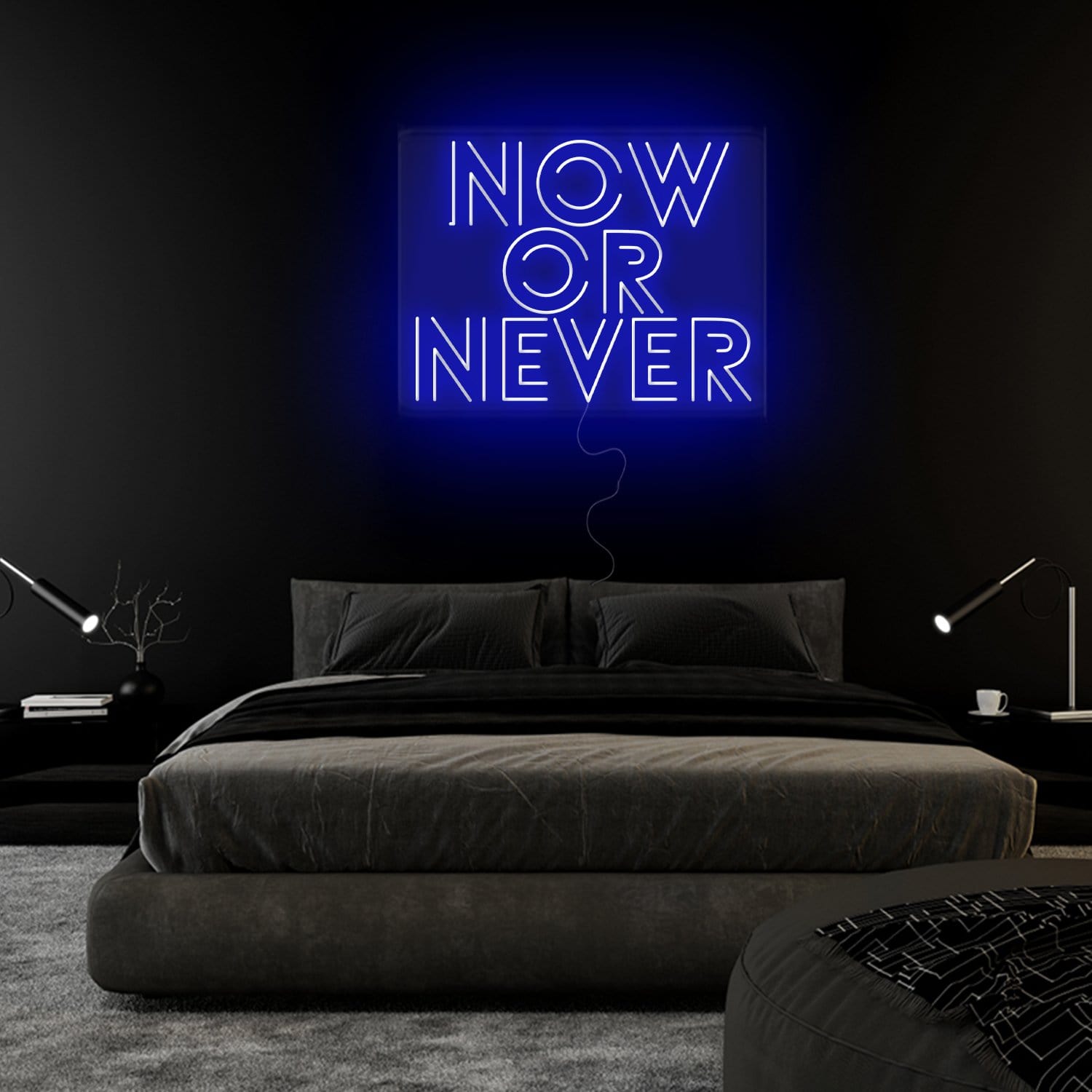 "Now Or Never" LED Neon Schriftzug Sign - NEONEVERGLOW