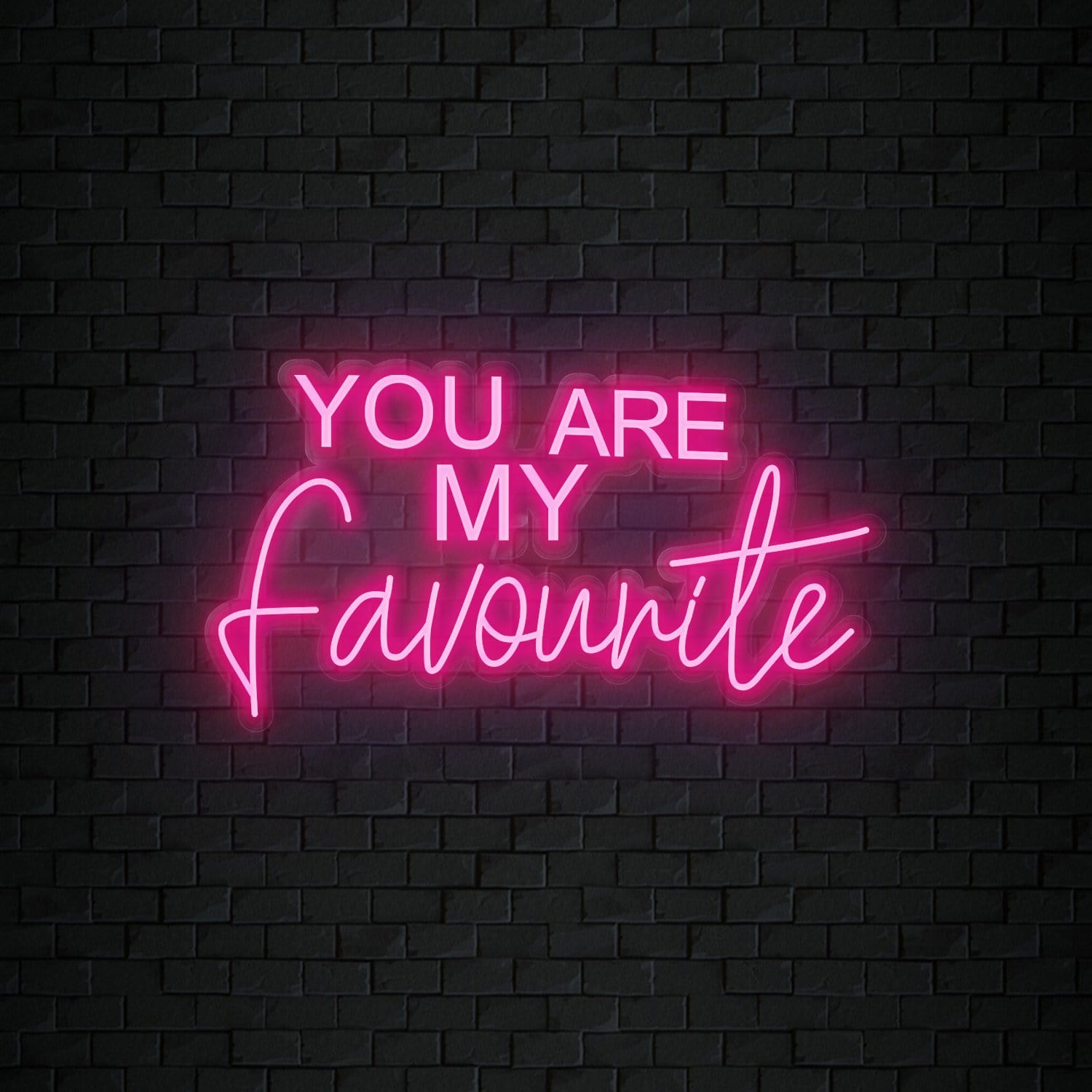 "You Are My Favourite" LED Neonschild Sign Schriftzug - NEONEVERGLOW