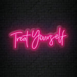 "Treat Yourself" LED Neon Sign Schriftzug - NEONEVERGLOW